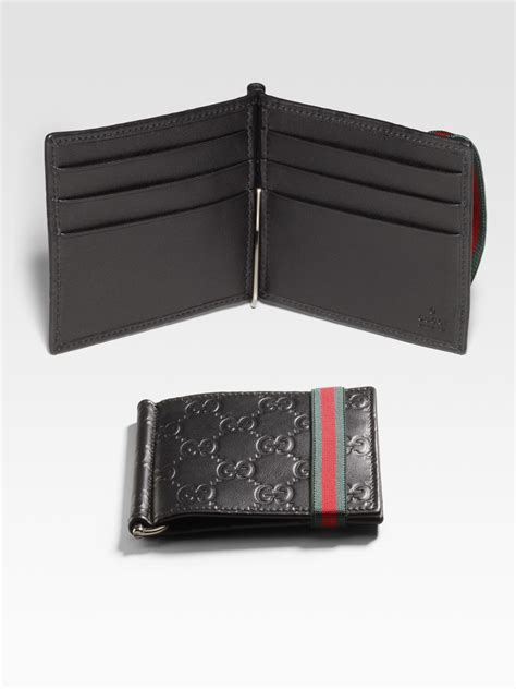 gucci mens money clip wallet|gucci men's wallet clearance.